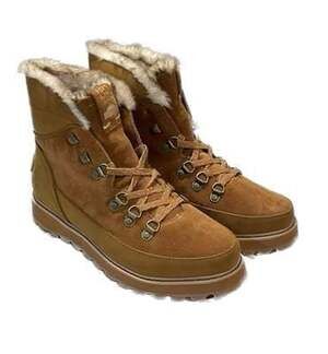 Roxy Alpine Collection Boots Womens Size 9.5 Brown Lined Boot  *Missing Hook*